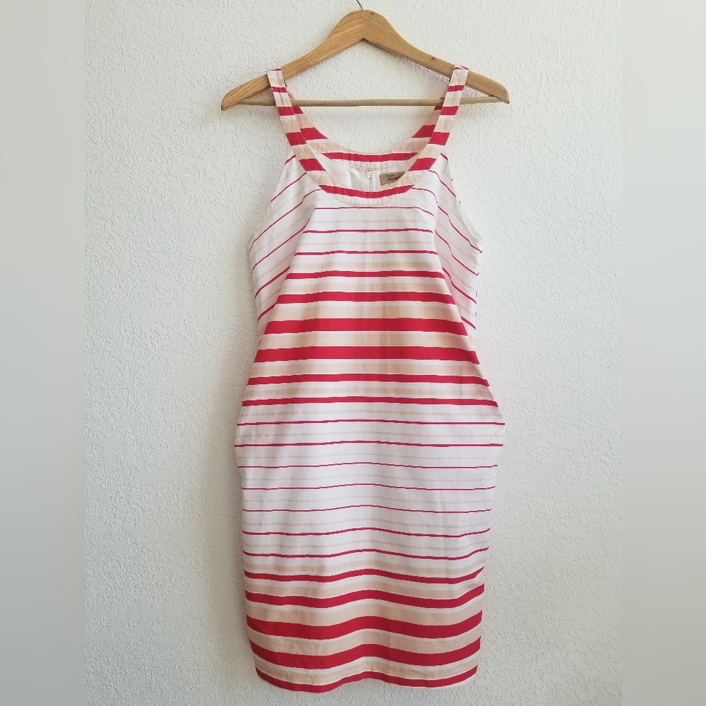 Anthropologie PIKO 1988 Striped Red and White Dress